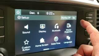 2016 2017 2018 2019 & 2020 Kia Sorento - Checking Out LCD Screen Menu Options Settings & Apps