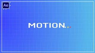 Creative Motion Design Text Animation in After Effects Tutorials