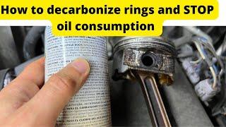 Oil consumption and decarbonizing oil rings works? How to clean oil rings without removing pistons