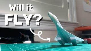 Making the Concorde into a foldable paper plane  Part 8 of the series