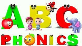 ABC Phonics Song  Alphabet letter sounds  ABC learning for toddlers  Education ABC Nursery Rhyme