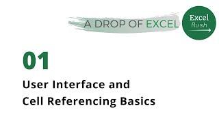 A Drop of Excel - 01  User Interface and Cell Referencing Basics