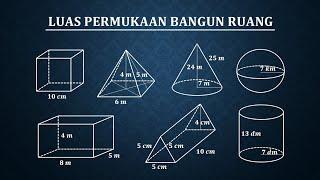 LENGKAP Luas Permukaan Bangun Ruang