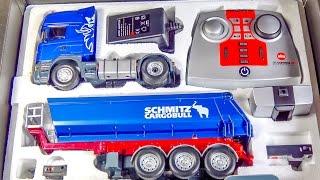RC truck SCANIA gets unboxed loaded & dirty for the first time