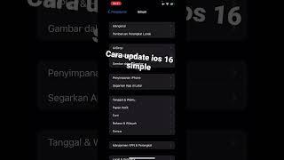 #updateios16 #caraupdateios #ytshort