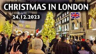 London Christmas Lights 2023 A Magical England Christmas Night Walk