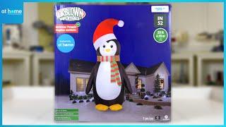 Gemmy 20FT CHRISTMAS PENGUIN Colossal Airblown Inflatable Review At Home 2024 Exclusive