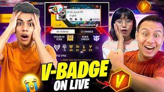 Garena Sent Me V-Badge On Live StreamWorld Record Everyone Shocked