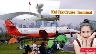 KAITAK   CRUISE  TERMINAL Former Kai Tak Airport Runway in Hongkong