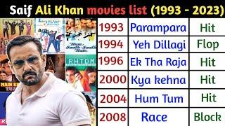Saif Ali Khan All Movies List 1993 - 2023   Part -1   सैफ अली खान की सभी फिल्म 2023 