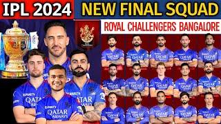 IPL 2024  Royal Challengers Bangalore New Final Squad  RCB Team 2024 Players List  RCB 2024 Squad