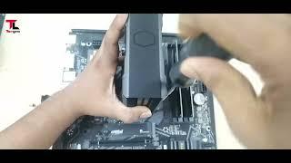 How To Install a CPU Air Cooler Cooler Master Hyper 212 Black Step by Step Guide  Tech Land