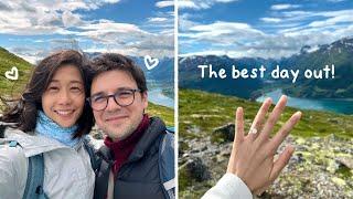 We’re engaged  Hiking at Loen & Briksdal Glacier  Norway travel vlog