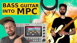 How To Record BASS Guitar Into MPC Live 2 No preamp