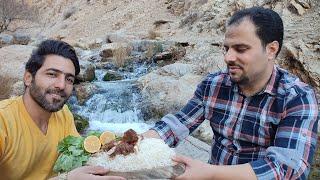 Delicious PERSIAN LAMB LEG RECIPE CHELO GOSHT   Chelo gosht recipe . Cooking in Nature