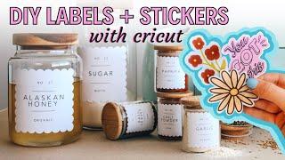 Beginners How To Make Labels + DIY Waterproof Stickers With Cricut Organizing Spice Rack Ideas