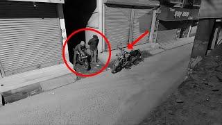 Bike Thief Caught on CCTV camera  LIVE Royal Enfield Chori  Bike Stolen  Comedy Processing Unit