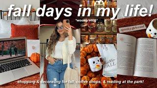 FALL DAYS IN MY LIFE shopping & decorating cozy days at home romanticizing fall & reading