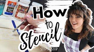 How to Stencil  Beginner Basics with Tips and Tricks