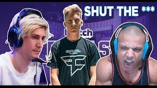 Tyler1 Arguing With xQc and Tfue for Stream Sniping in Twitch Rivals Tournament