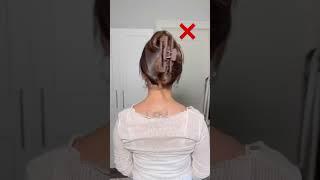 claw clip hairstyle for long hair 🫶#hair #clawclip #clawcliphack #easyhairstyles
