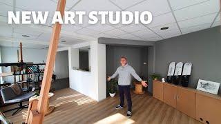 I Built my DREAM ART STUDIO vlog #1 studio tour