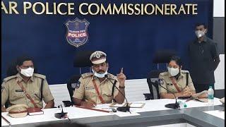 CP Satyanarayana IPS & Ritiraj IPS  Assault Commander  Greyhounds in a review meeting