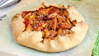 do you have CHICKEN and PAPRIKA? Lets cook a delicious Galette Pie Recipe + Yeast-Free Vegan Dough
