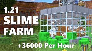 Minecraft OOzing Slime Farm Tutorial for 1.21  36000+ per Hour