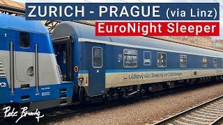 TRIP REPORT  EuroNight Sleeper  Zurich to Prague via Linz  ČD Night  EN 467 Nightjet