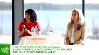Clark County Council District 2 Candidates • Michelle Belkot and Kim Hamlik