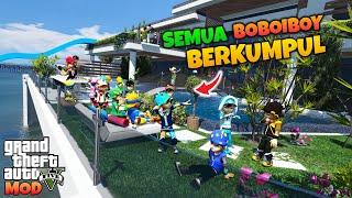 AKHIRNYA SEMUA BOBOIBOY BERKUMPUL DAN BERMAIN DIRUMAH DEKAT PANTAI - GTA 5