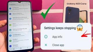 settings app not opening in samsung A03 core  how to fix setting not open in android