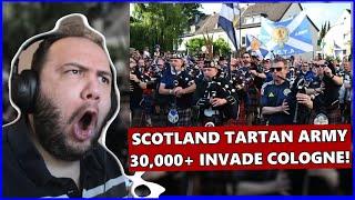 SCOTTISH TARTAN ARMY IN COLOGNE GERMANY 30000 Strong TEACHER PAUL REACTS SCOTLAND