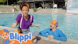 Blippis Pool Day Fun  Life at Sea  Kids Ocean Learning  Toddler Show