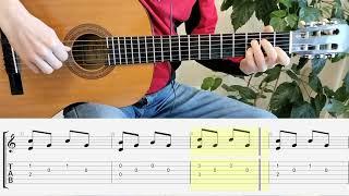 Andantino. Matteo Carcassi. Guitar. Notes. Tabs