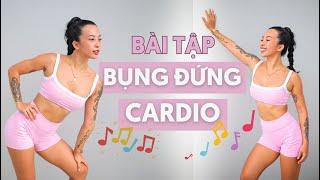 Bài Tập Bụng Đứng và Cardio Kết Hợp - Vui vẻ siết bụng nhạc xu hướng Espresso Attention Unholy