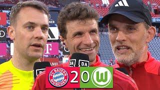 Bayern München - Wolfsburg 20  Interview Nach dem Spiel