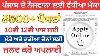 ਪੰਜਾਬ ਦੇ ਨੌਜਵਾਨਾ ਲਈ ਵੱਧੀਆ ਮੌਕਾLatest Govt Recruitment 2024Punjab Jobs Jan 2024sivia job point