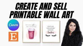 Printable Wall Art FULL TUTORIAL - Creating SIZING and Uploading to Etsy