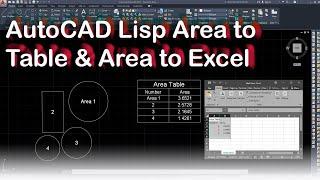 AutoCADs Lisp Area Label Area to Table and Area to File Automatic Field Update