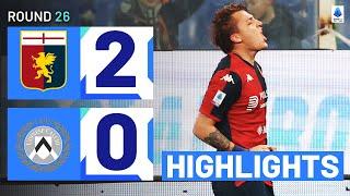 GENOA-UDINESE 2-0  HIGHLIGHTS  Retegui fires Genoa back to winning ways  Serie A 202324