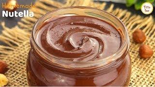 Homemade NutellaNocilla Recipe for Kids Tiffin Box How to make Nutella Chocolate Hazelnut Spread