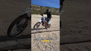 How to make pivoting on the log. #enduro #kayo #endurotraining