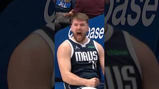 Luka Doncic FIRED UP after taking the charge   #Shorts