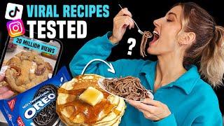 Testing VIRAL RECIPES off INSTAGRAM & TIKTOK... whats ACTUALLY good??