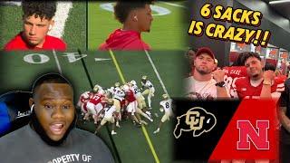 6 SACKS   Colorado vs Nebraska  Full Game Highlights Reaction