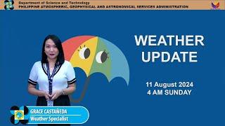 Public Weather Forecast issued at 4AM  August 11 2024 - Sunday