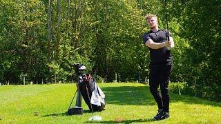ASMR golf practise session on a beautiful day in the UK 