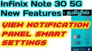 How to Enable Notification Panel Shortcut in Infinix Note 30 5g Mobile  Notification Panel Settings